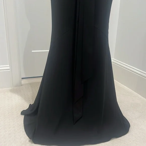 Ladies Stunning Black Evening Maxi Fishtail Skirt - Picture 3 of 6